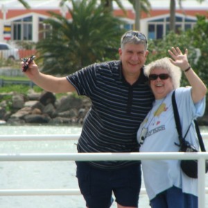 Mike & Judi reboarding the Royal Princess