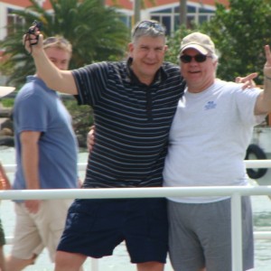 Mike & Tobyn reboarding the Royal Princess