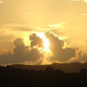 Sunset over Antigua