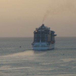 Royal Princess heads out to sea