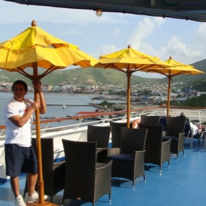 Smoking section - Deck 10 aft starboard side