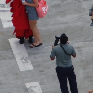 Ship's photographers working