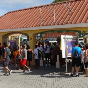 Tour and taxi stand