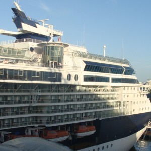 Celebrity Infinity docked next door