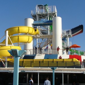 Looking up at the slides