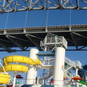 Sailing under the Key Bridge