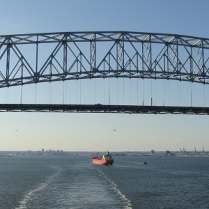 Sailing under the Key Bridge