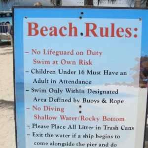 Beach rules