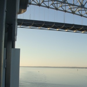 Sailing under the Key Bridge