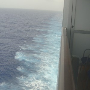 2nd Sea Day - view from our balcony