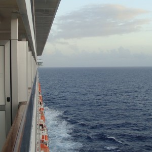 Looking aft