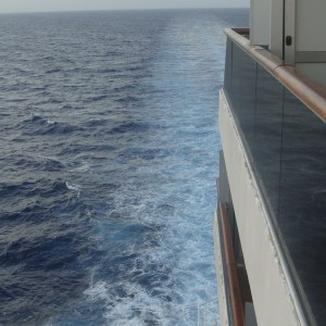 Looking aft