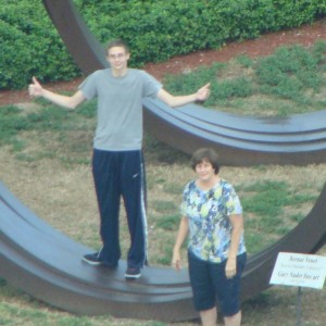 Patti & Ryan accross the street at Bayside