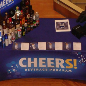 Cheers table in Lobby