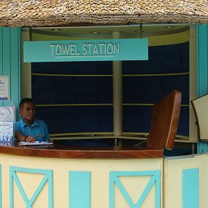 Beach Pool towel hut