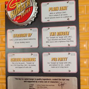 Guy's Burger Joint menu