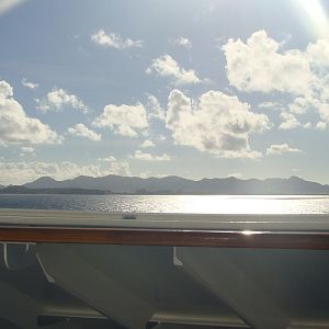 Approaching St. Maarten