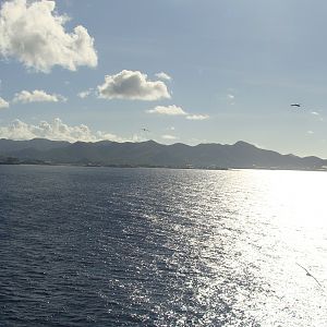 Approaching St. Maarten