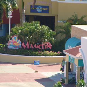 Famous St. Maarten sign