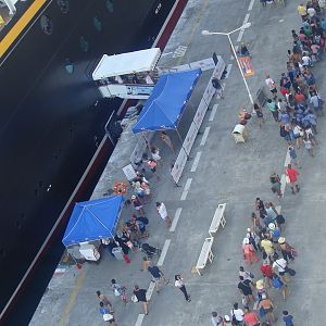 Passengers reboard both ships