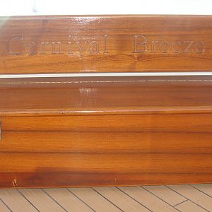 Carnival Breeze bench