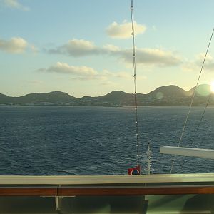 Approaching St. Kitts