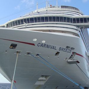 Carnival Breeze docked in Basseterre, St. Kitts