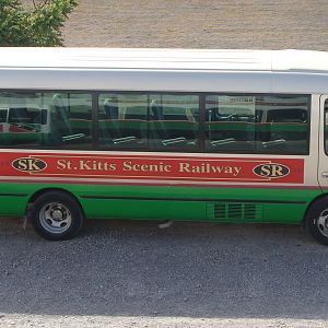 St. Kitts Scenic Railway tour bus