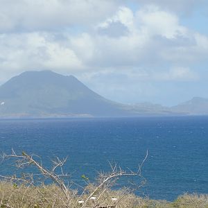 St. Eustace in the distance