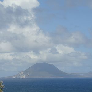 St. Eustace in the distance