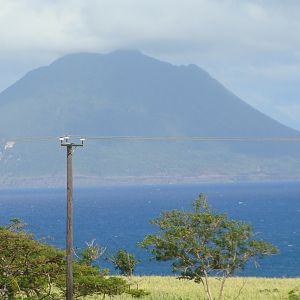 St. Eustace in the distance