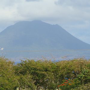 St. Eustace in the distance