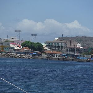 Sailing into port