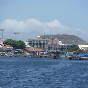 Sailing into port