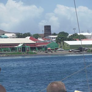 Sailing into port