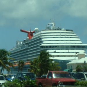 Carnival Breeze docked in St. Kitts