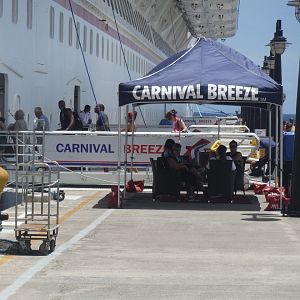 Carnival Breeze gangway