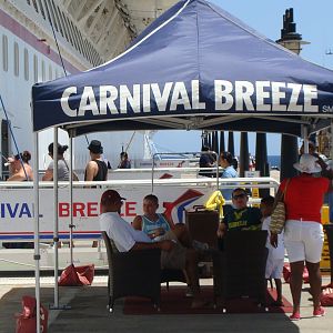 Carnival Breeze gangway