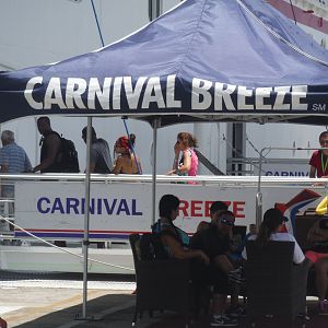 Carnival Breeze gangway