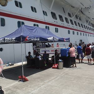 Carnival Breeze gangway