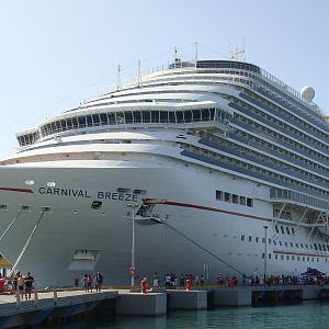 Carnival Breeze docked in San Juan