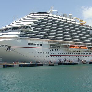 Carnival Breeze docked in San Juan