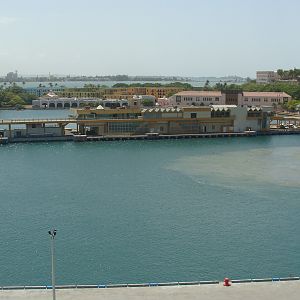 Backing out into the harbor