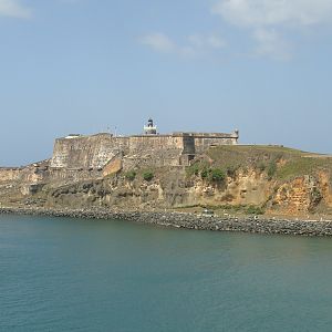 Sailing past El Morro