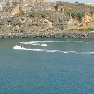 Sailing past El Morro