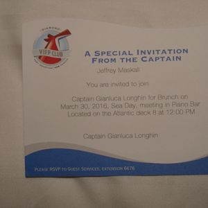 Captain's invitation