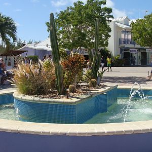 Plaza fountain