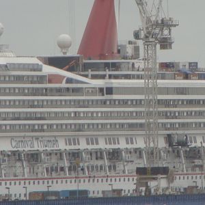 Carnival Triumph in drydock