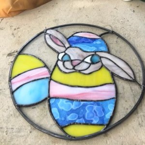 Easter bunny circle