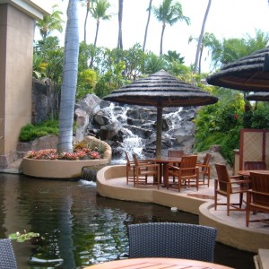 Open Air Restaurant behind Ka'anapali